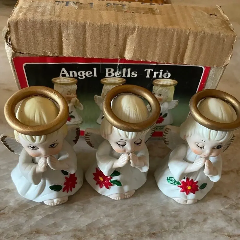 House of Lloyd vintage angel bells set of 3 NEW in box Christmas